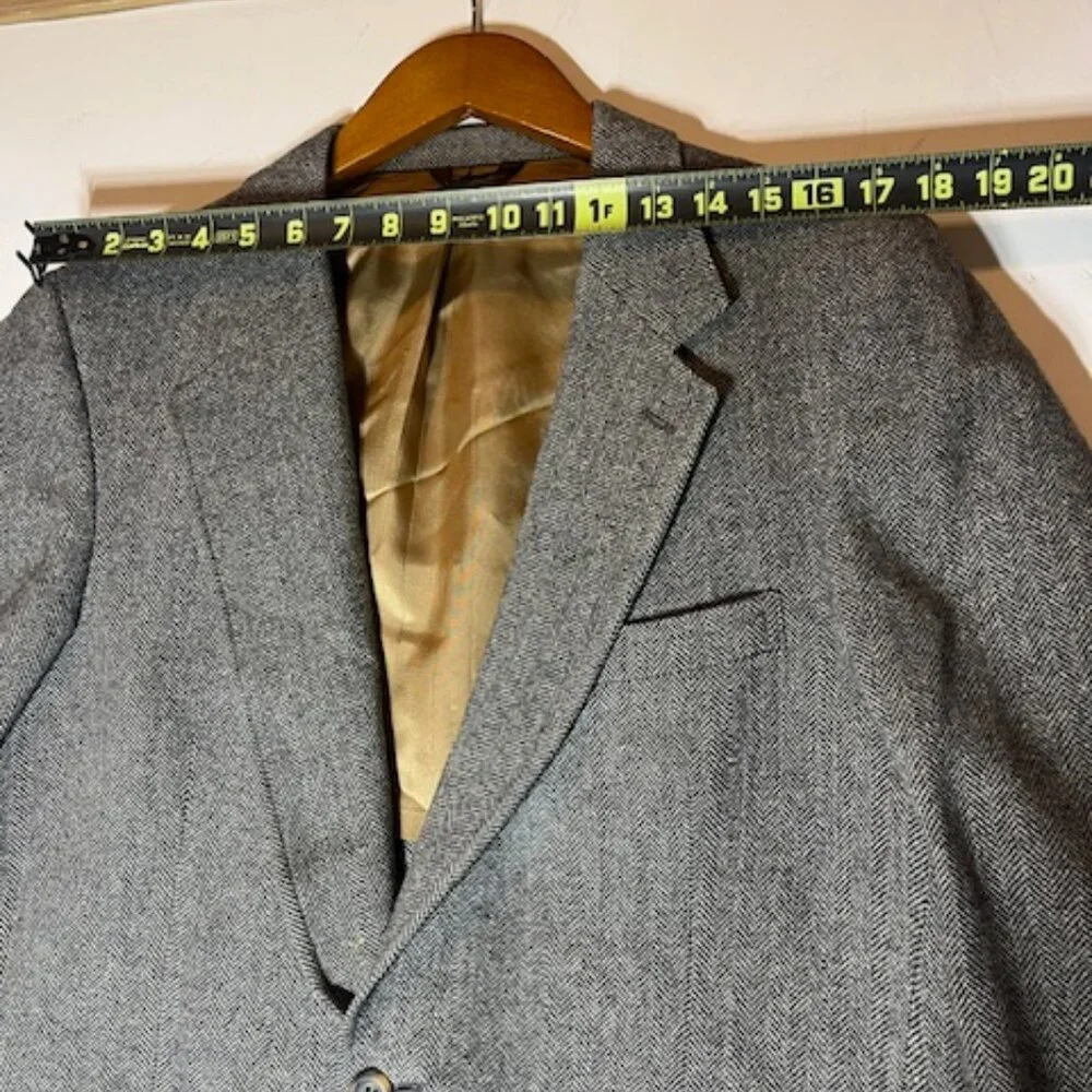 Bill Blass Men's 100% Pure Wool Vintage Tweed Blazer Sports Coat Sz 41L